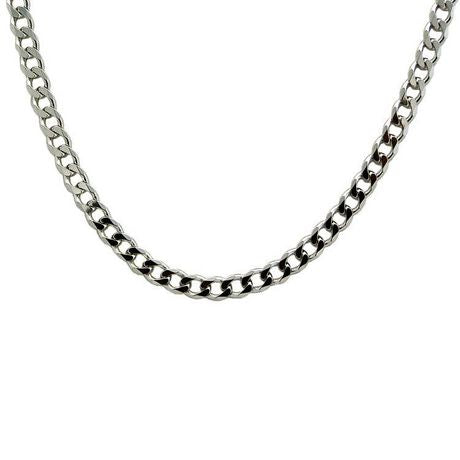 silver curb chain