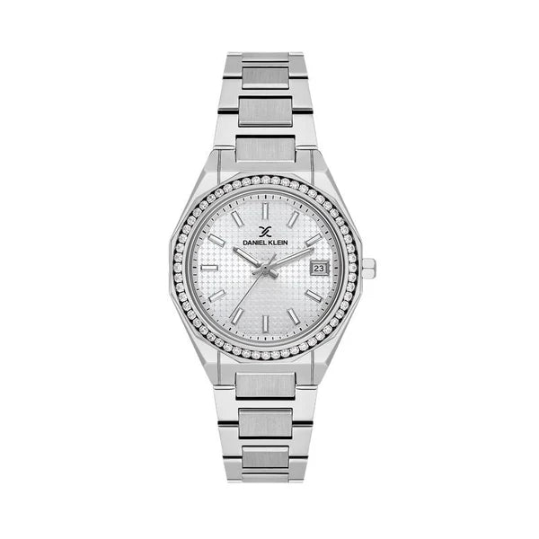 Daniel Klein Premium Silver Dial 3 Hands Watch