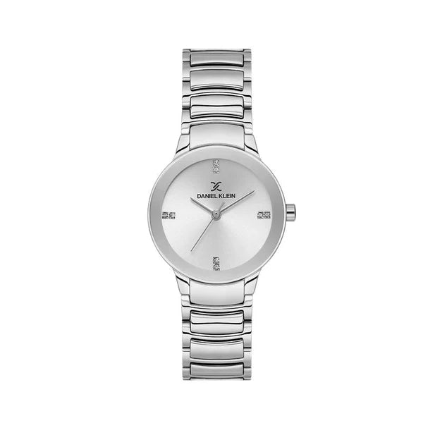 Daniel Klein Premium Silver Dial 3 Hands Watch