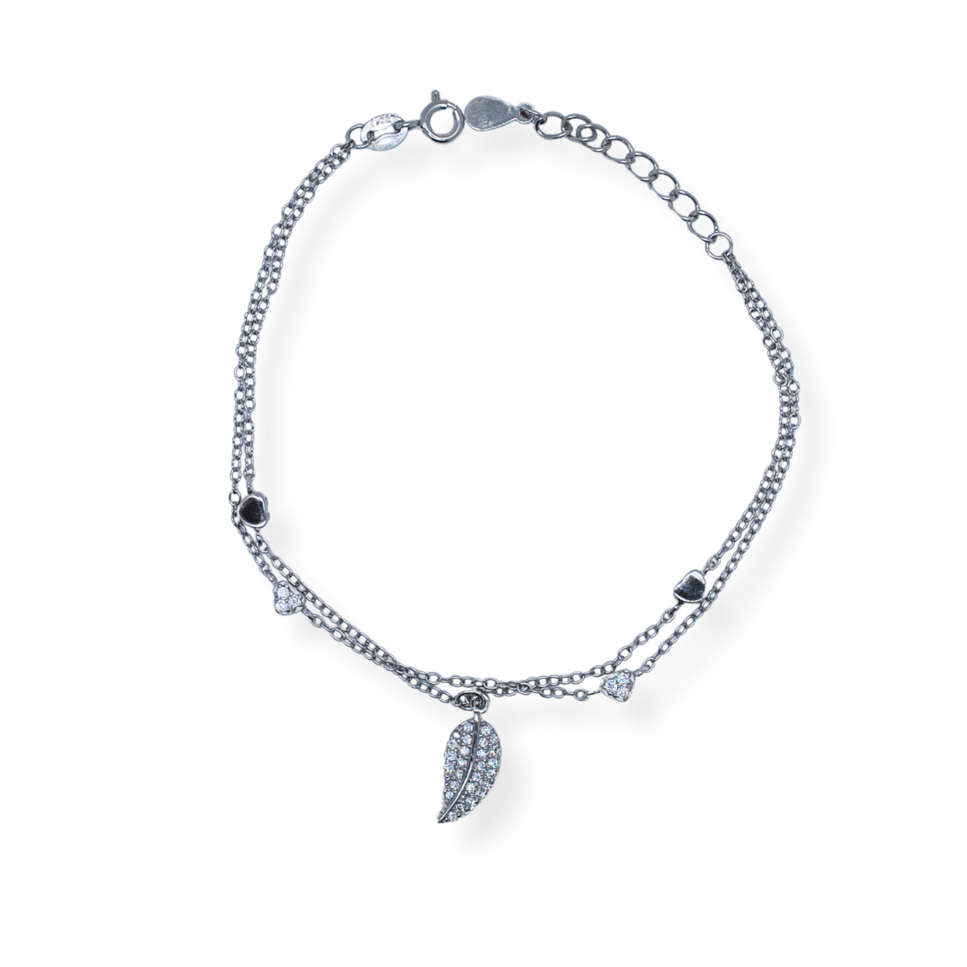 Silver cz bracelet