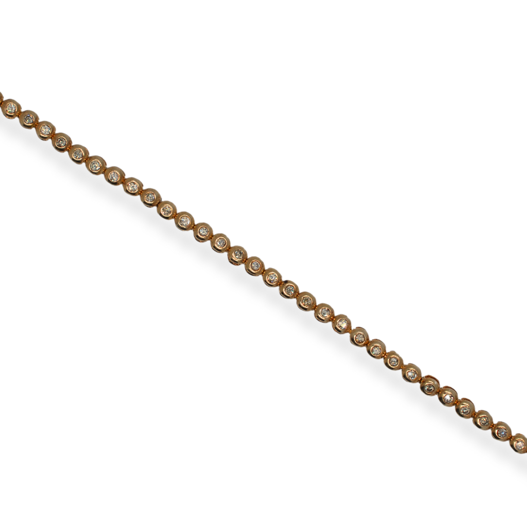 9ct gold diamond bracelet