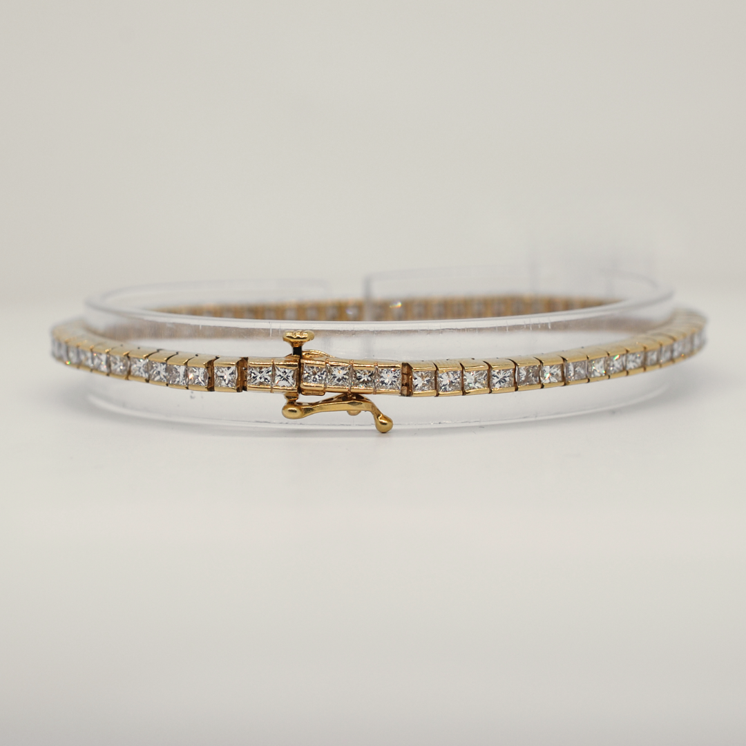 18ct gold diamond tennis bracelet