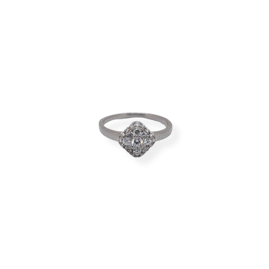 Silver cz ring