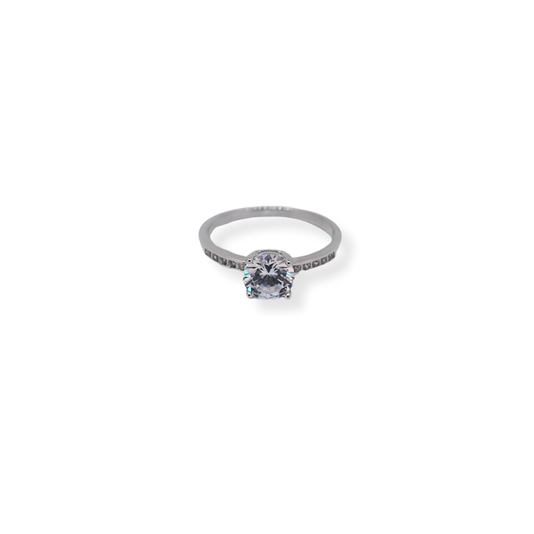 Silver cz ring