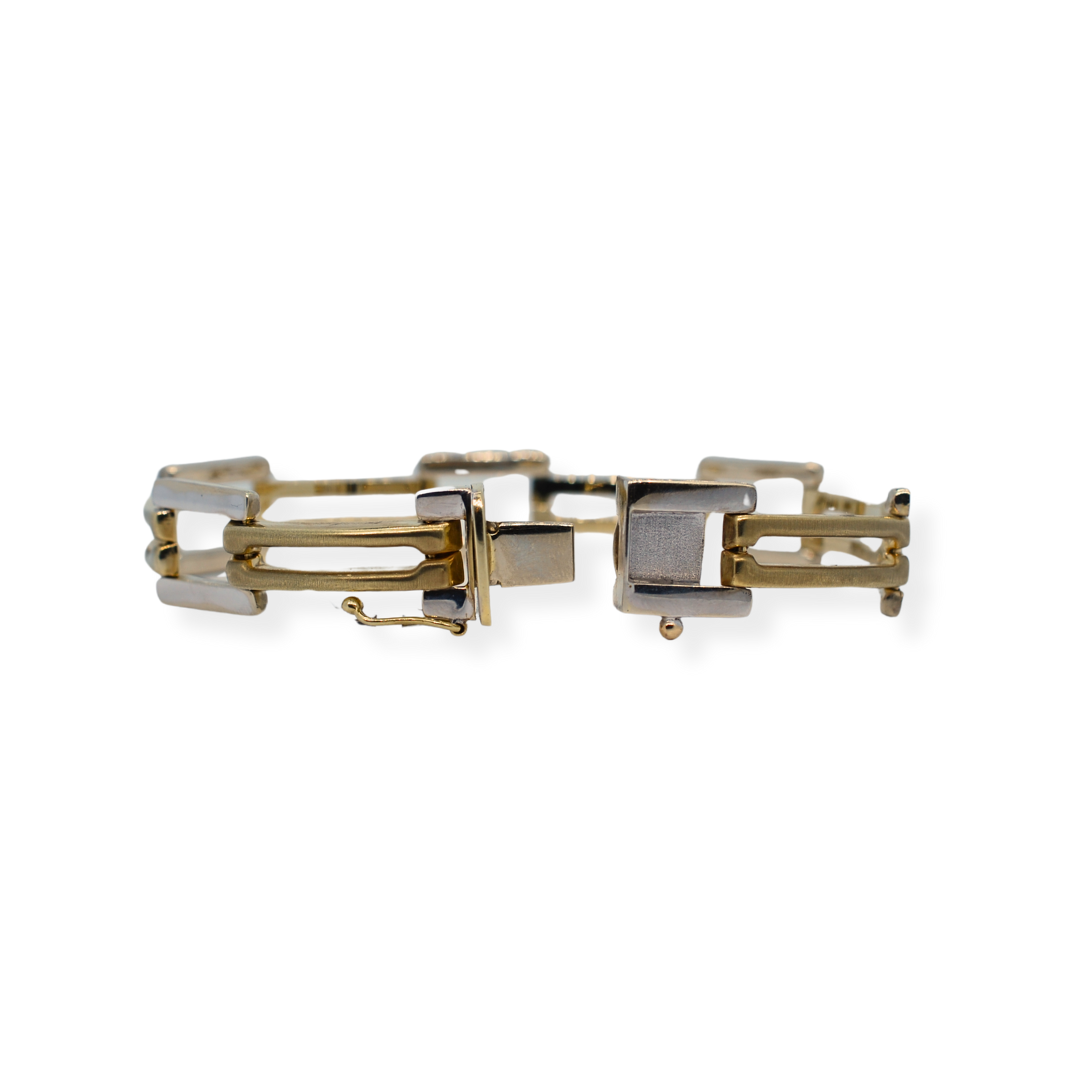 9ct 2/tone gold bracelet