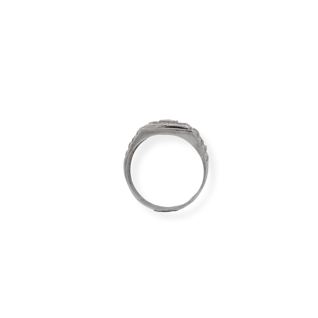 Silver cz ring