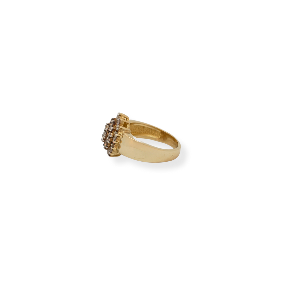 9ct gold cz ring