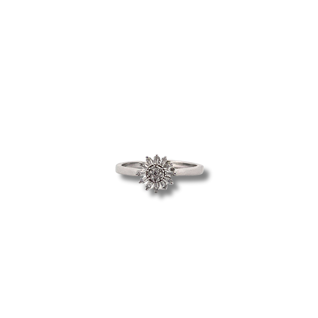 silver cz ring