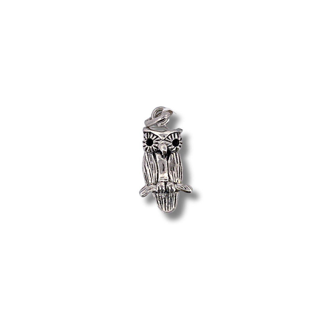 silver owl pendant