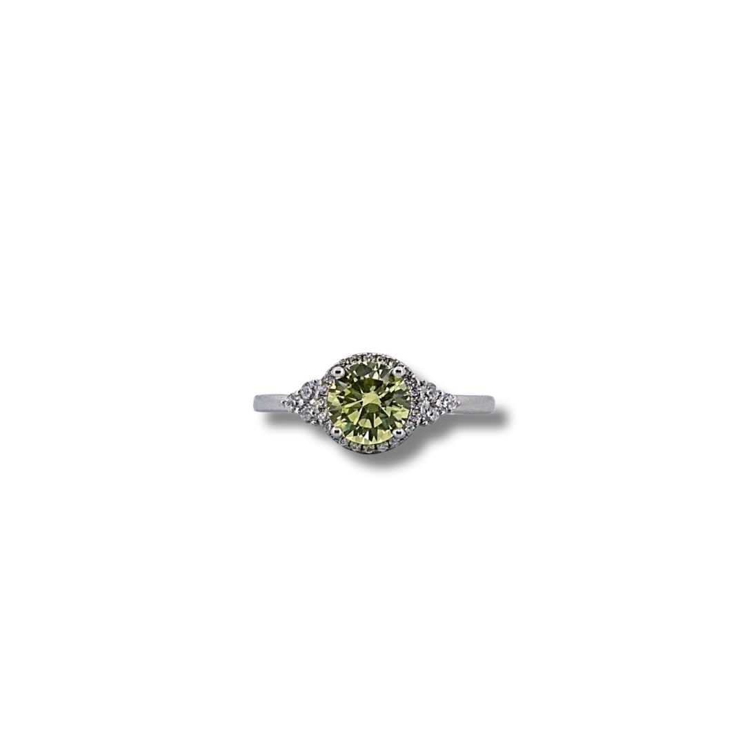 Silver cz ring