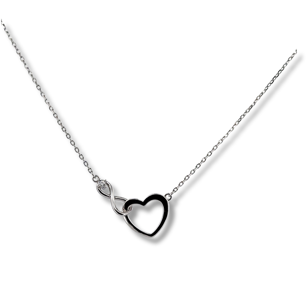 Silver heart necklace