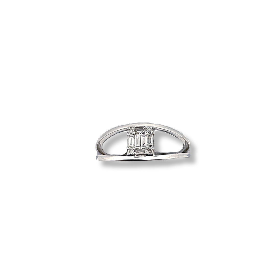 9ct white gold diamond ring