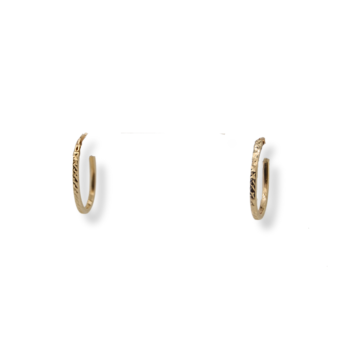 9ct gold hoops