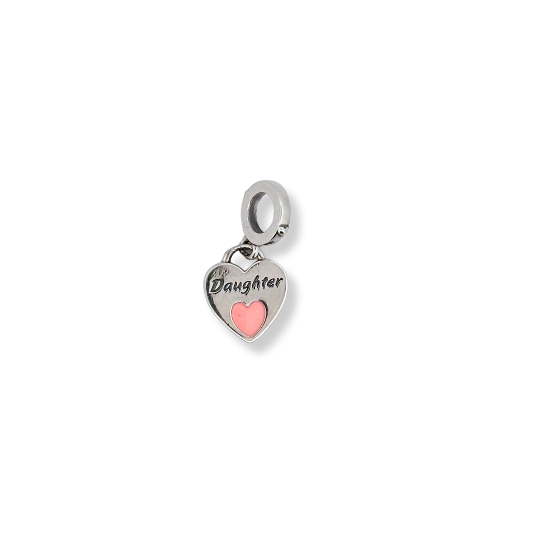 Silver bracelet charm