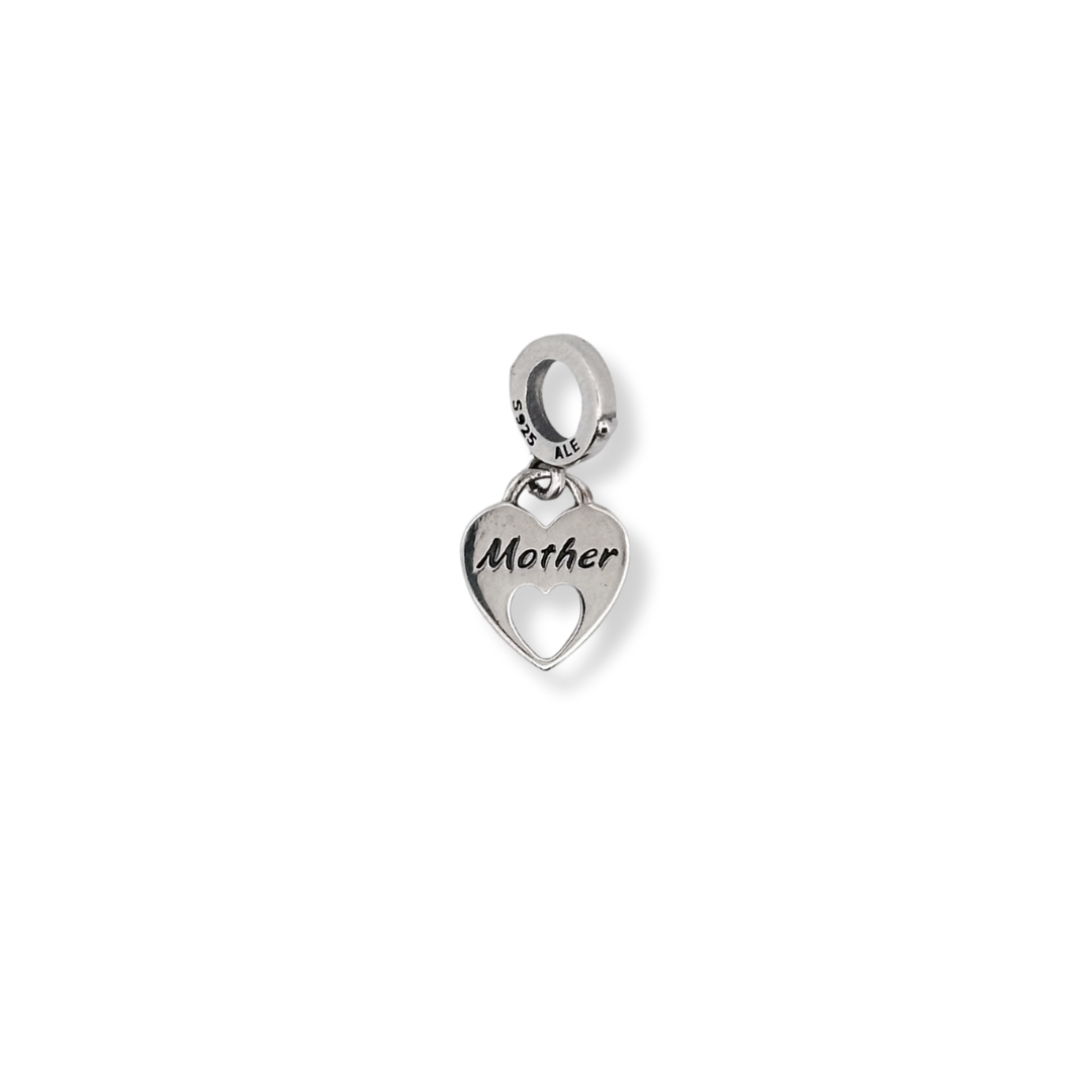 Silver bracelet charm