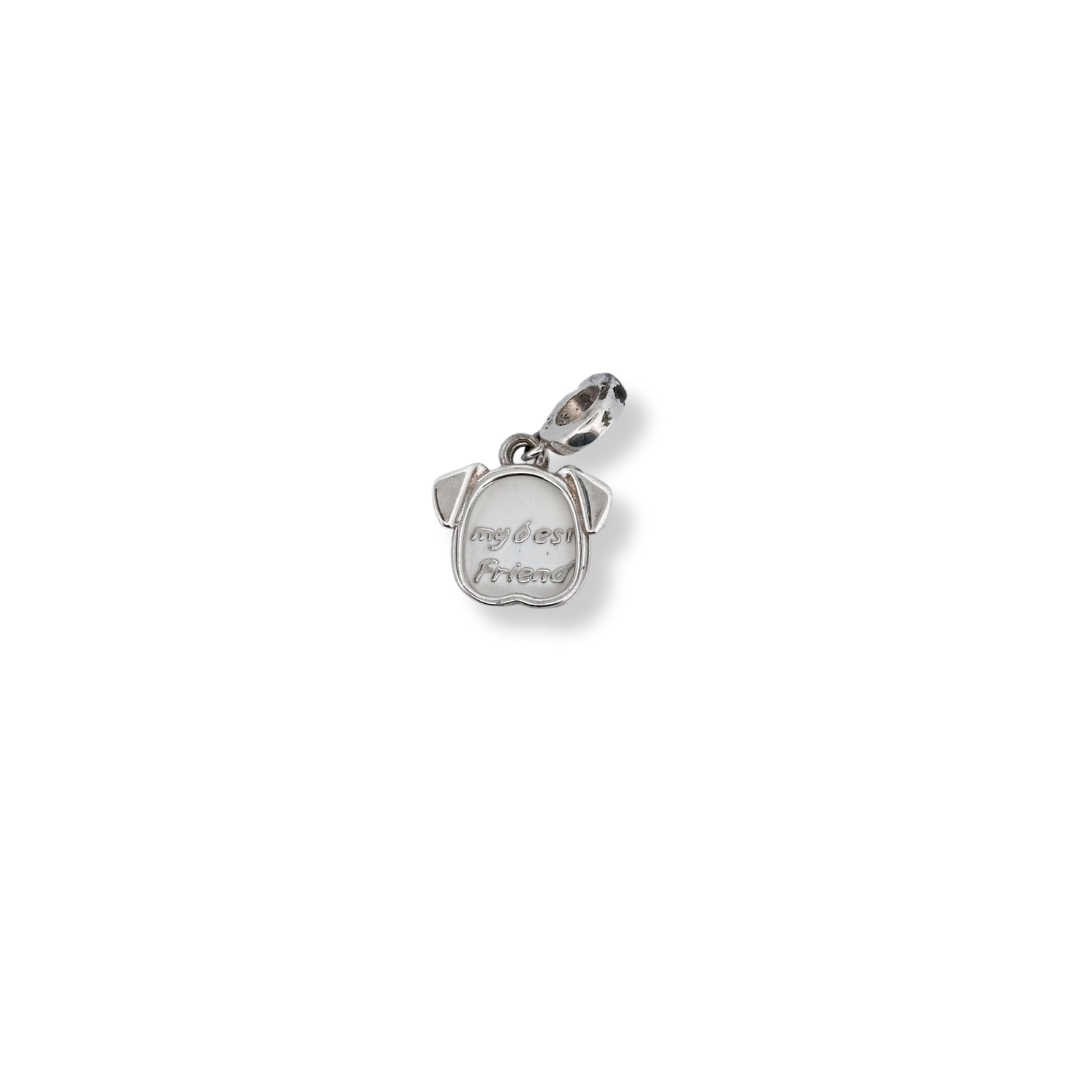 Silver bracelet charm