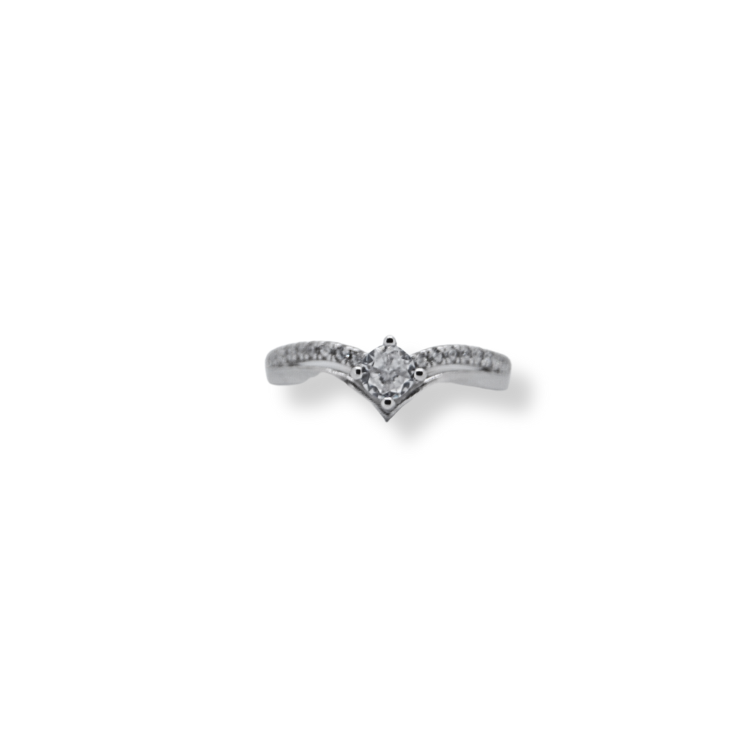 Silver cz ring