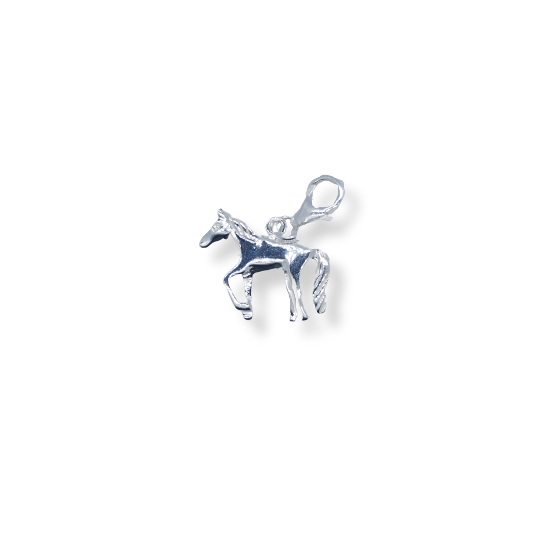 silver horse charm