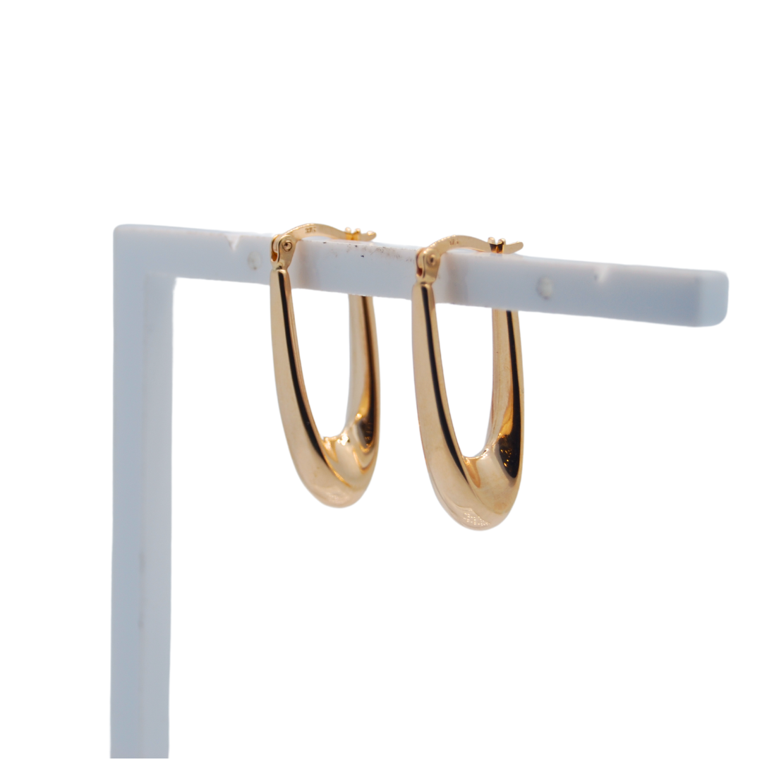 9ct gold hoop earrings