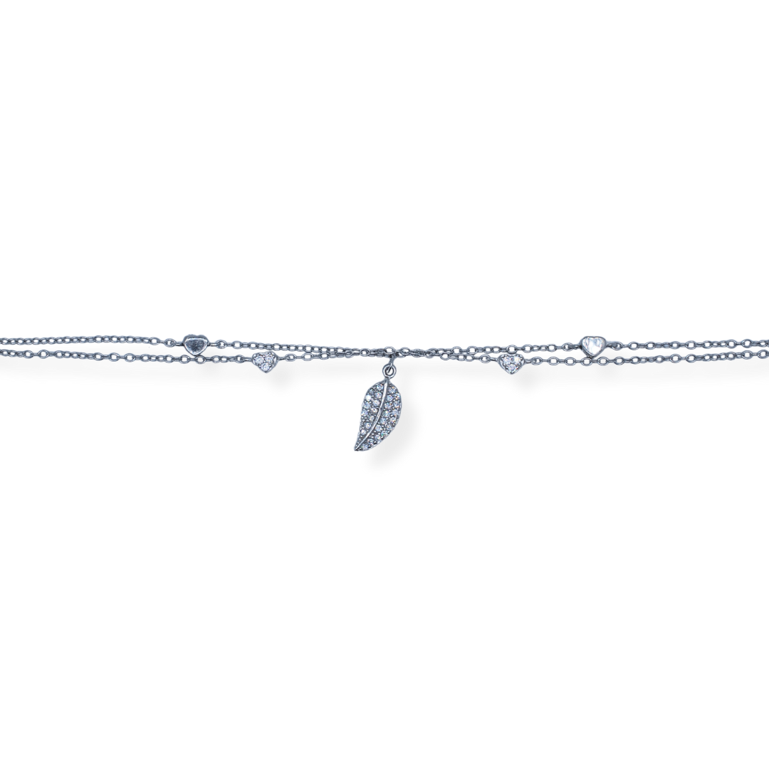 Silver cz bracelet