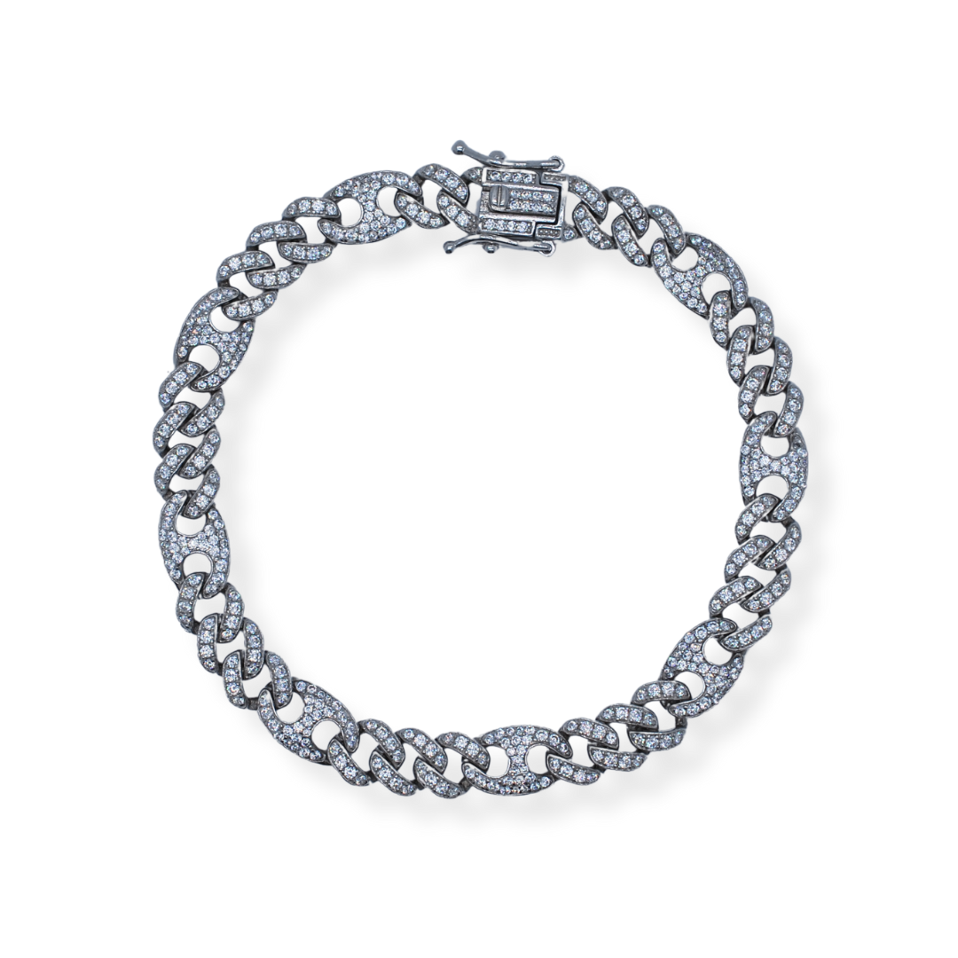 Silver cz bracelet