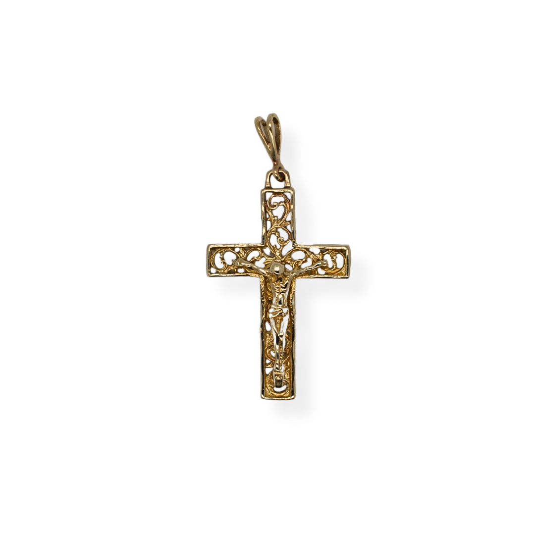 9ct gold crucifix pendant