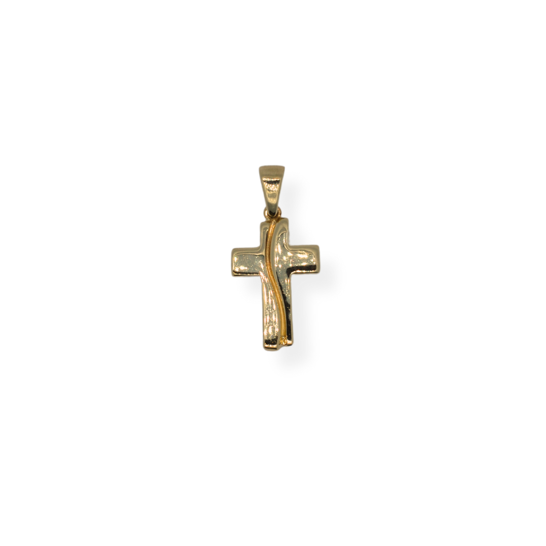 9ct gold cross pendant