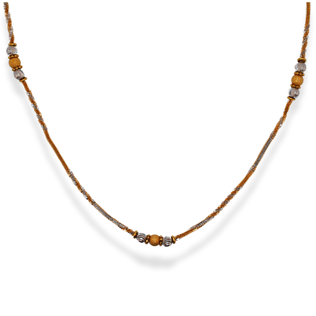 18ct 2/tone gold necklace