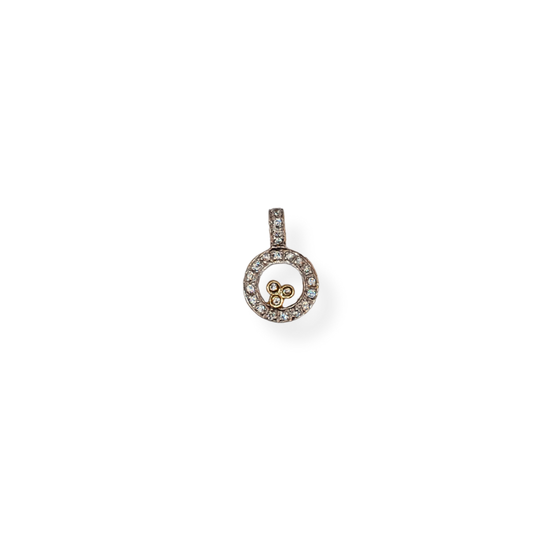 9ct gold cz pendant