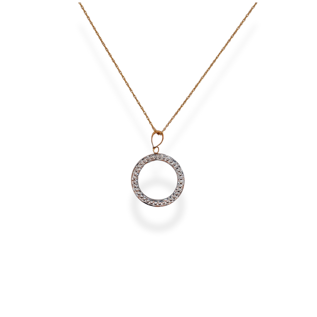 9ct 2/tone gold necklace