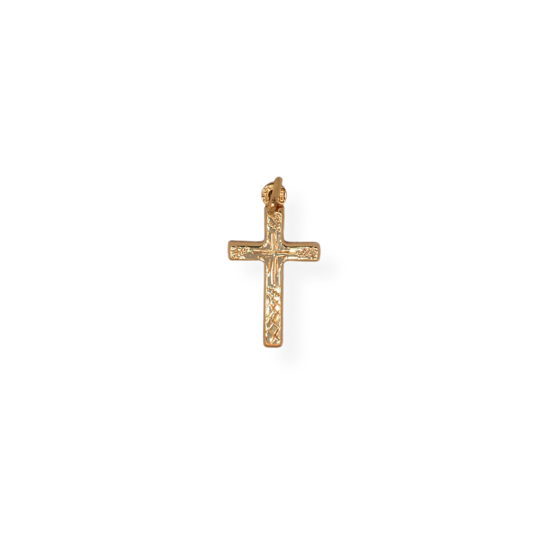 9ct gold cross pendant