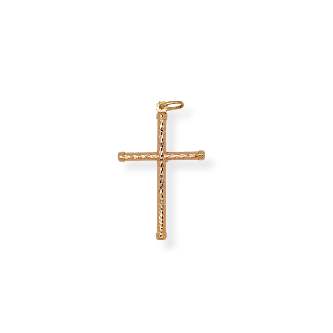 9ct gold cross pendant