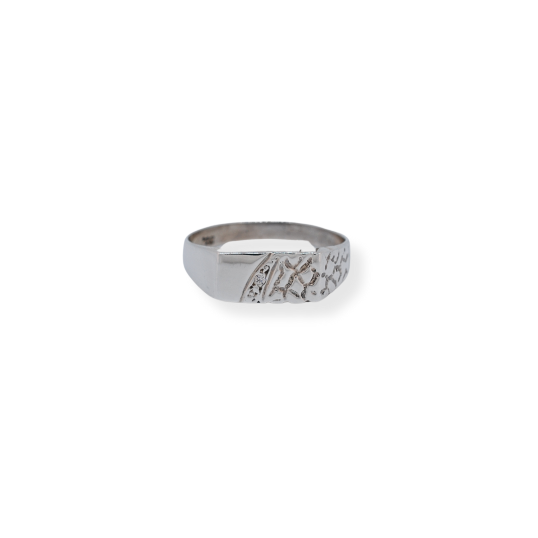 Silver cz ring