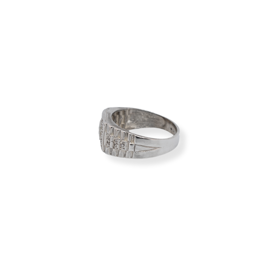 Silver cz ring