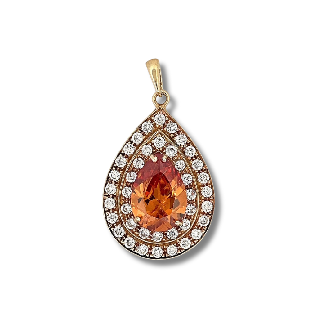 9ct Cubic Zirconia Pendant