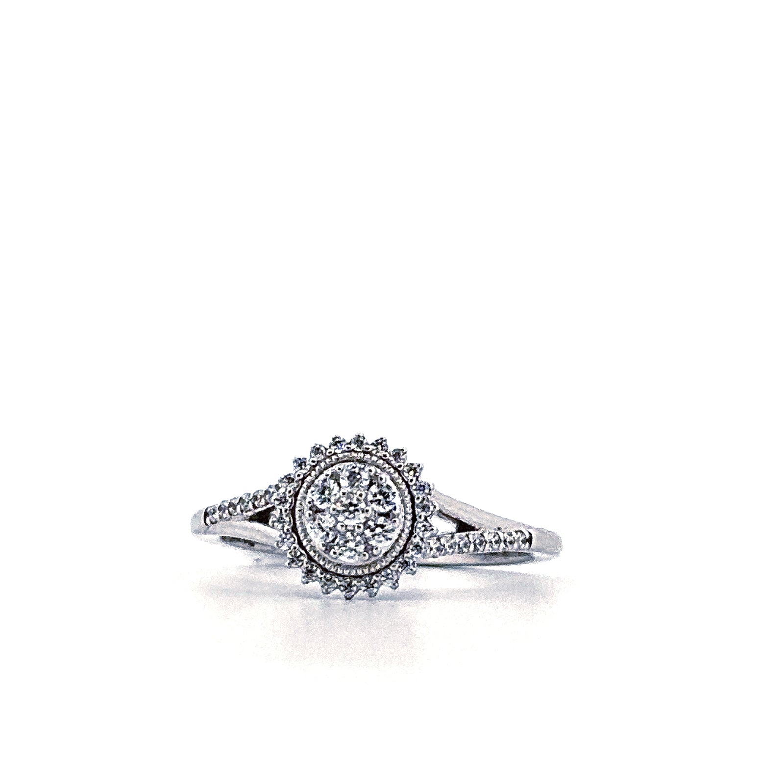 silver cz ring