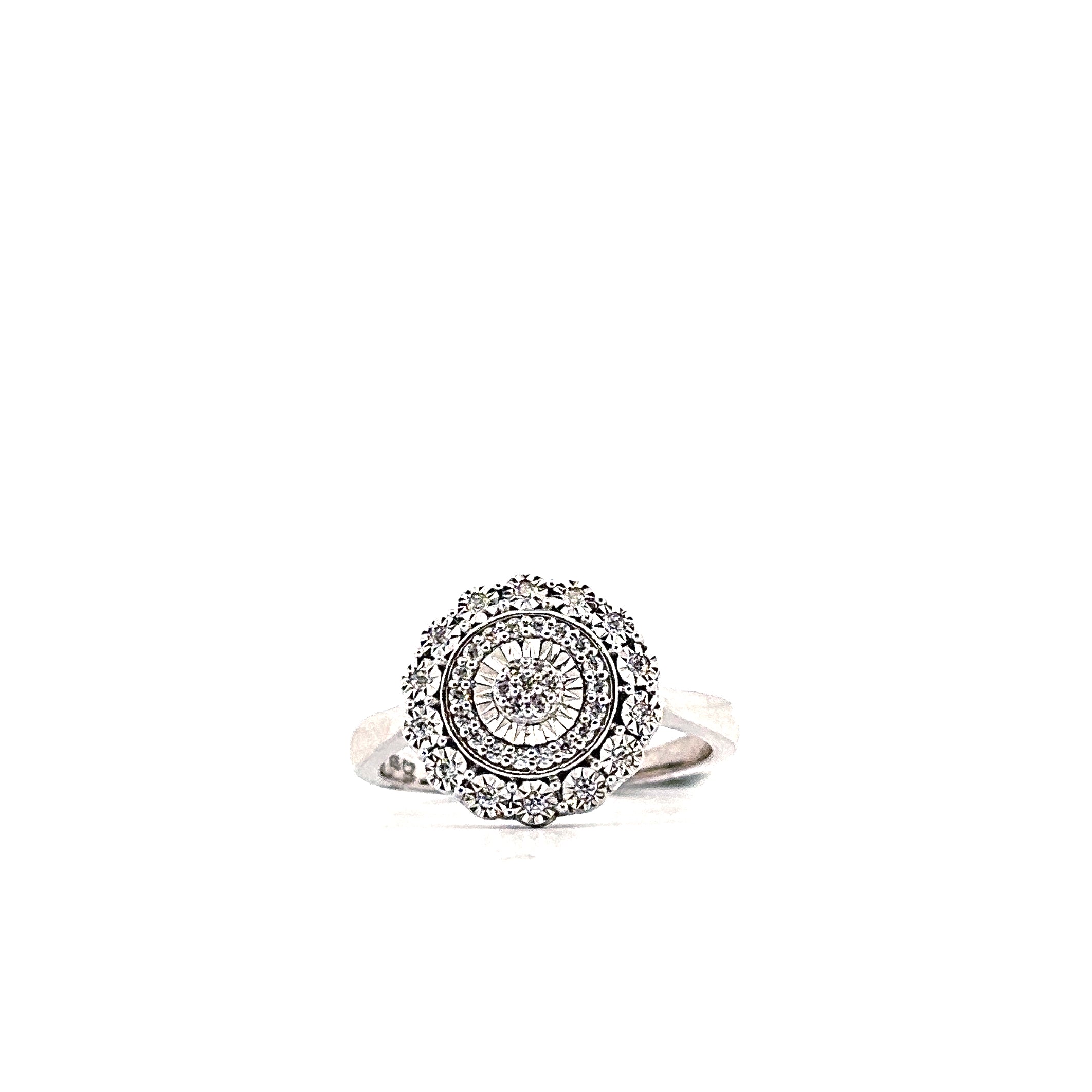 silver cz ring