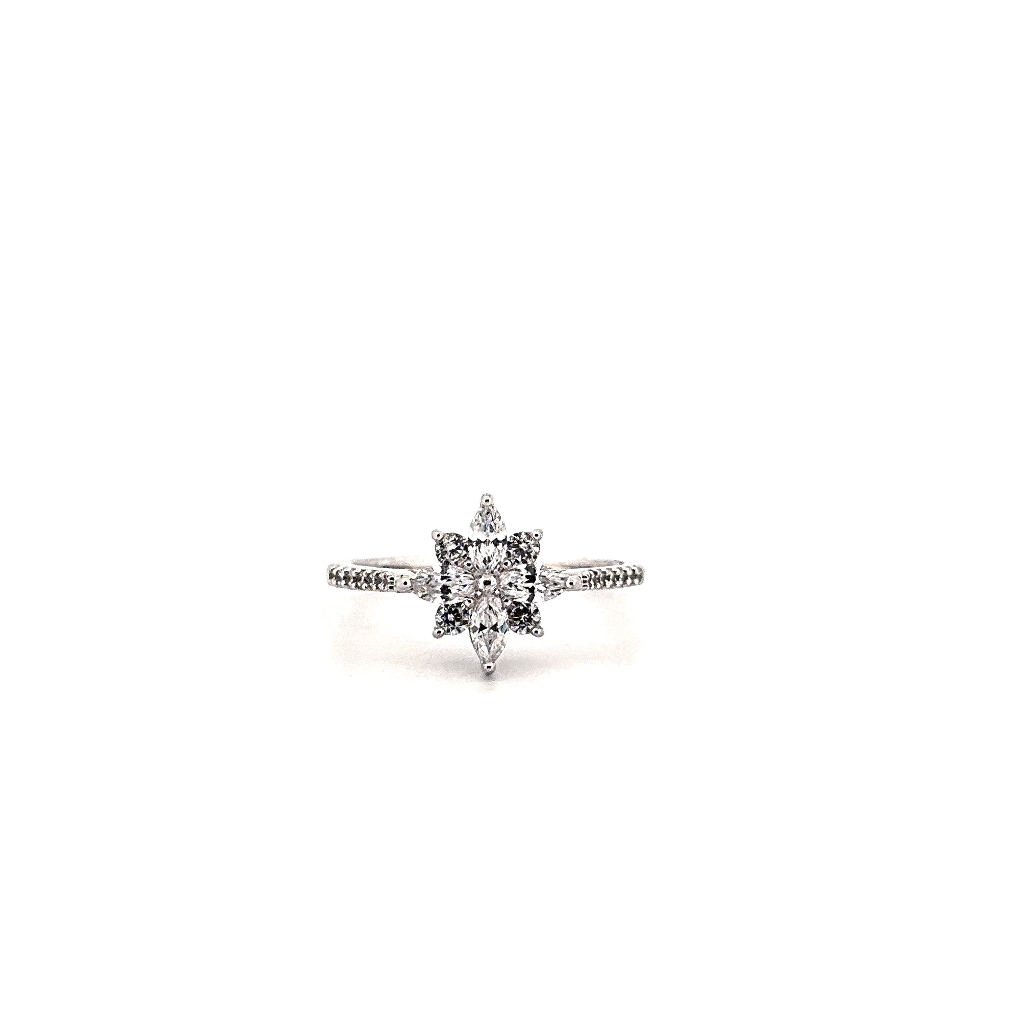 silver cz ring